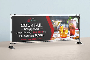 Banner Villa Seebach „Cocktails“