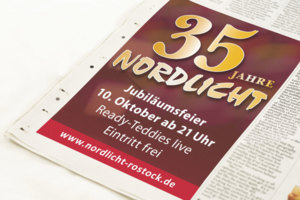 Zeitungsanzeige „Nordlicht“