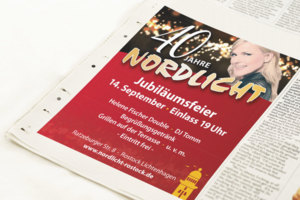 Zeitungsanzeige „Nordlicht“