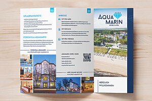 Faltflyer „Hotel Aquamarin“