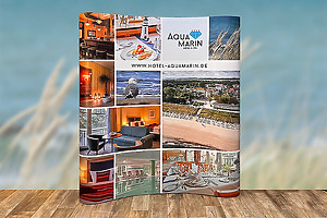 Messewand „Hotel Aquamarin“