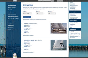 Yachtcharter Segelyachten-Suche