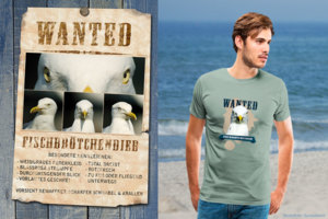 Textildesign Motiv: Wanted